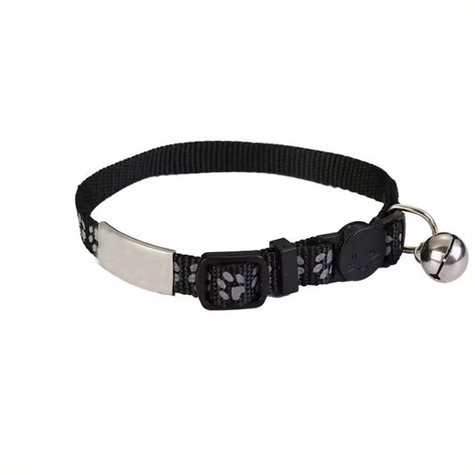 Collier pour chat gravé avec nom et numéro de téléphone