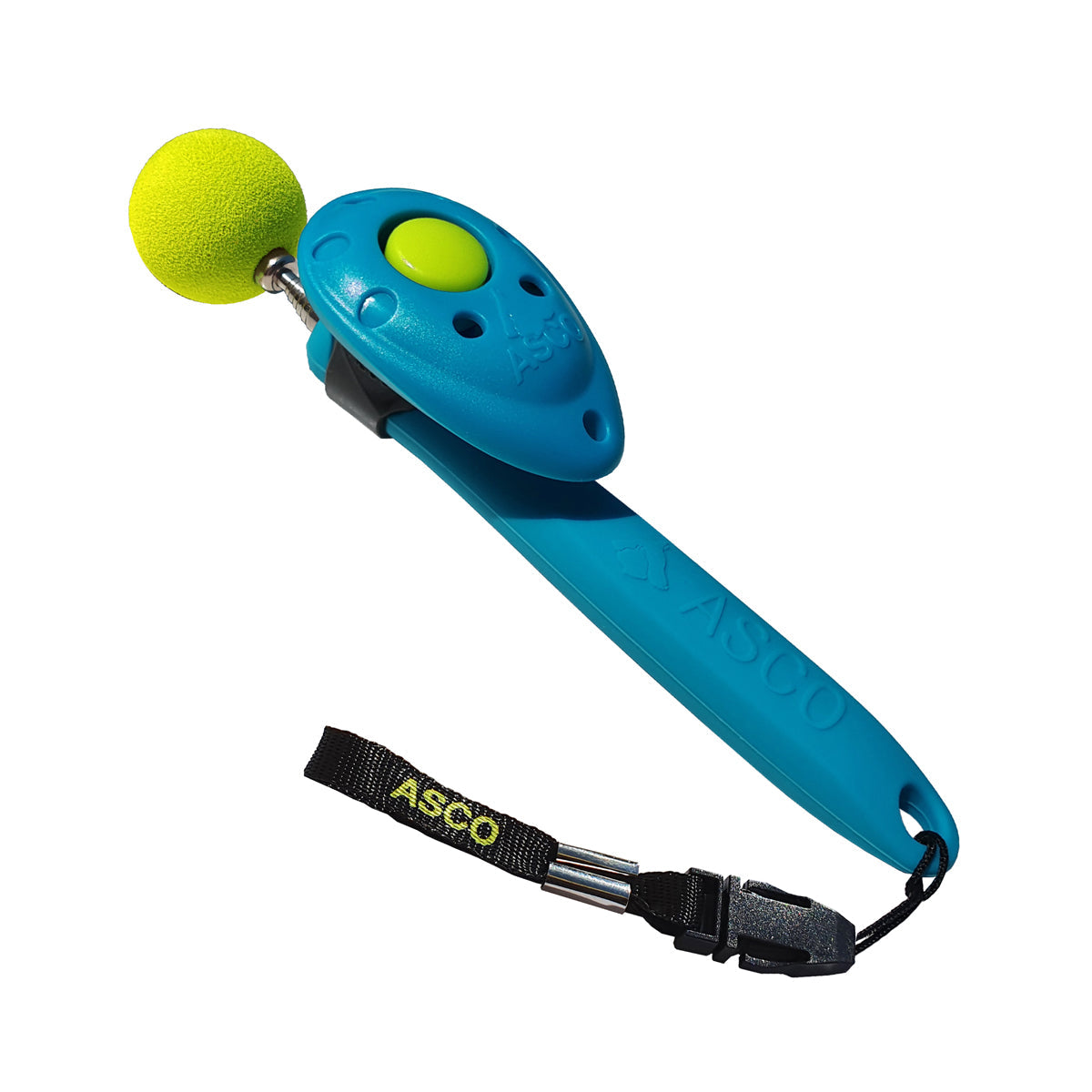 ASCO ClickStick - Target Stick avec Premium Clicker amovible - Tige de Target pour chiens chats Clickertraining - Targetstick extensible avec clicker supplémentaire - Tige de Target pour Target-Training