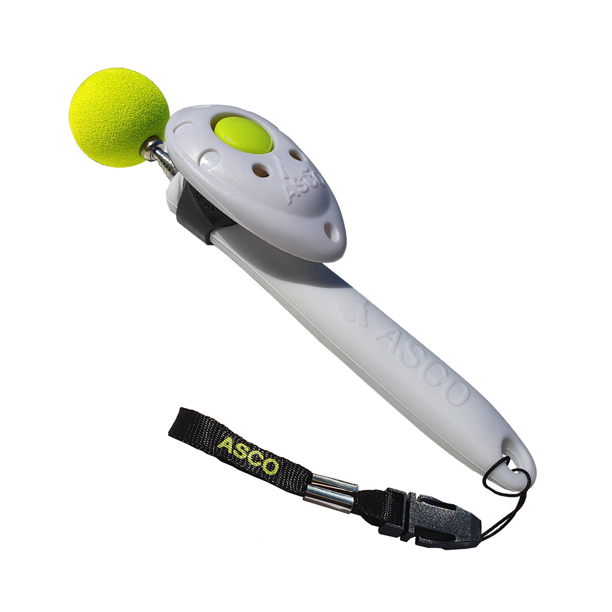 ASCO ClickStick - Target Stick avec Premium Clicker amovible - Tige de Target pour chiens chats Clickertraining - Targetstick extensible avec clicker supplémentaire - Tige de Target pour Target-Training