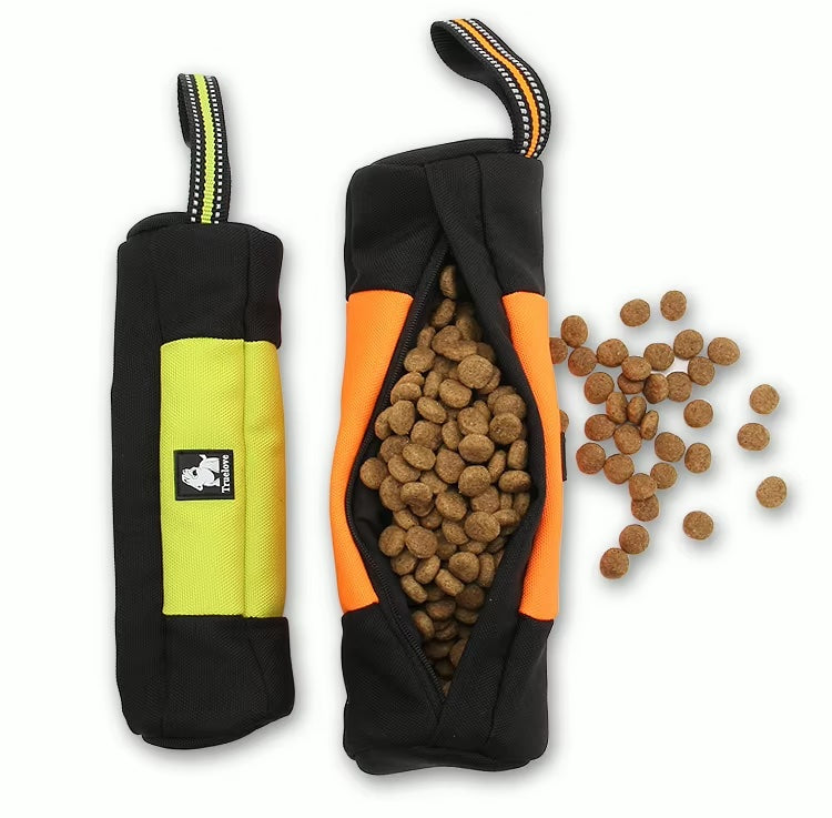 Truelove Pochette à friandises Dummy Snack Jaune Néon – S à XL, fermeture éclair, robuste 