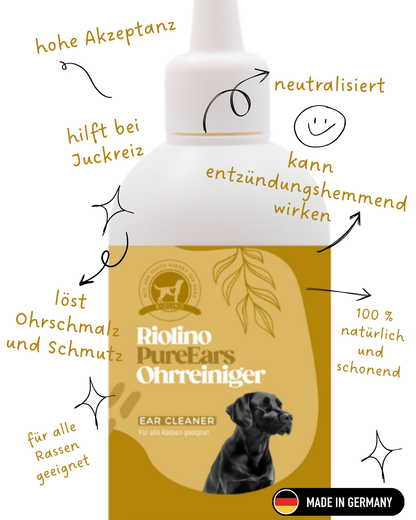 Riolino PureEars- Nettoyage en douceur pour les oreilles sensibles