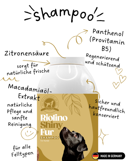 Riolino Shiny Fur Shampoo - Soin doux pour un pelage brillant