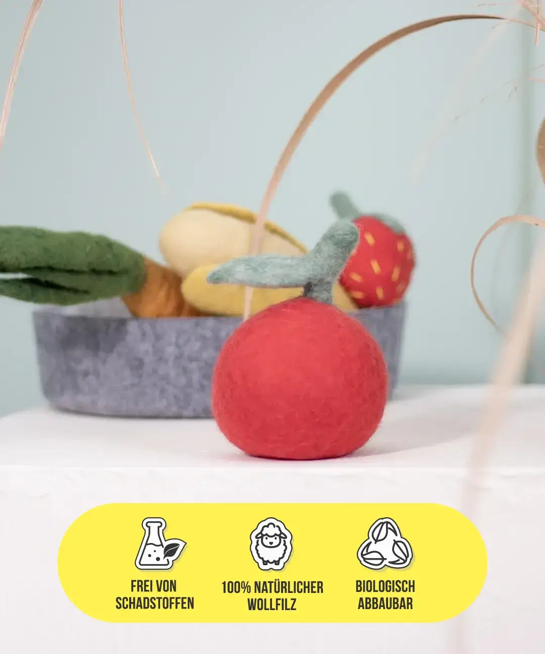 BUDDY. Jouet pour chien en feutre de laine "Pomme" 