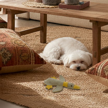 BUDDY. Jouet pour chien en cuir "Petit Canard" 