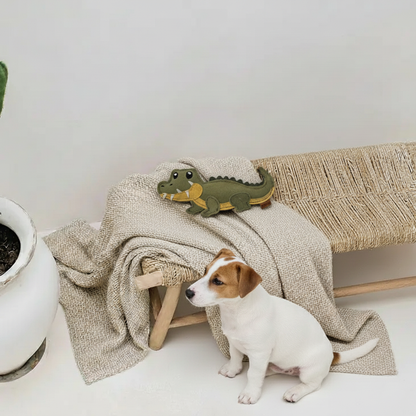 BUDDY. Jouet pour chien en cuir "Crocodile" 